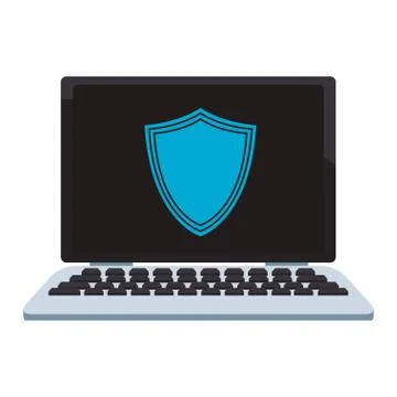 Security system technology 库存插图