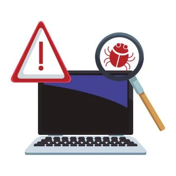 Security system technology 库存插图