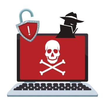 Security system technology Stockillustratie