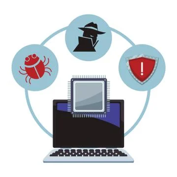 Security system technology Stock Illustration