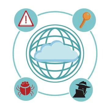 Security system technology イラスト素材