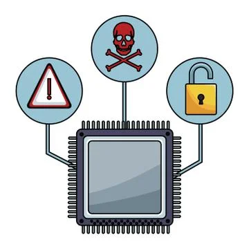 Security system technology 스톡 일러스트