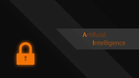 Security system using artificial intelligence ai secure data information Stock Footage 302422276
