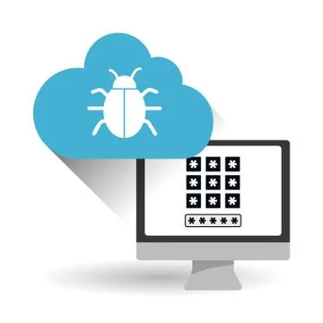 Security system  vector design Illustrazione stock