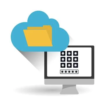 Security system  vector design Illustrazione stock