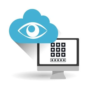 Security system  vector design Illustrazione stock