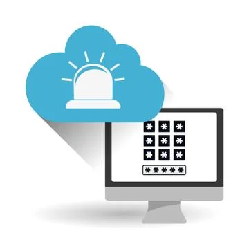 Security system  vector design Illustrazione stock