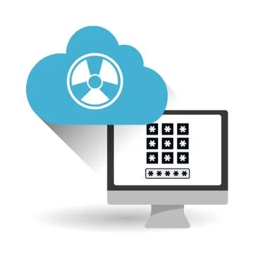 Security system  vector design Illustrazione stock