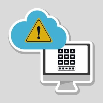 Security system  vector design Illustrazione stock