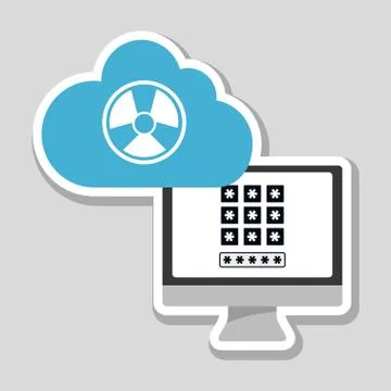 Security system  vector design Illustrazione stock