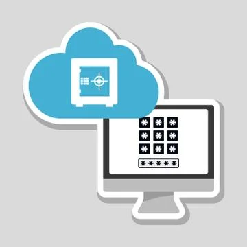 Security system  vector design Illustrazione stock