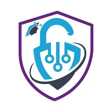 Security tech logo business icon concept. Stock Illustration