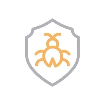 Security thin line colour icon Stock Illustration