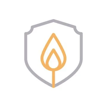 Security thin line colour icon Stock Illustration
