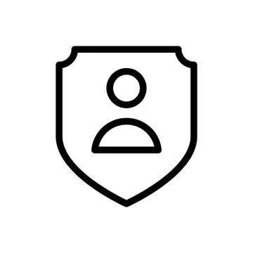 Security thin line icon Stock Illustration