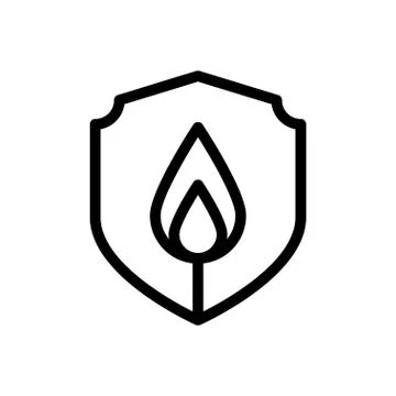 Security thin line icon Stock Illustration