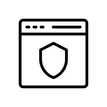 Security thin line icon Stock Illustration