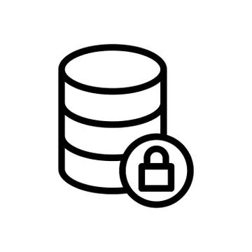 Security thin line icon Stock Illustration