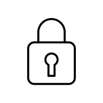Security thin line icon Stock Illustration