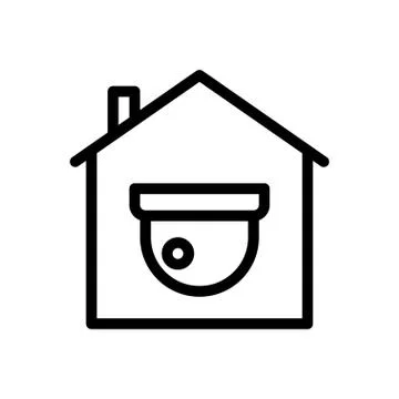 Security thin line icon Stock Illustration