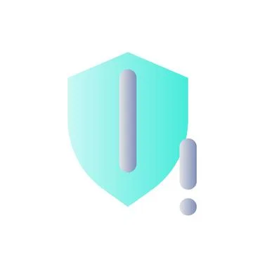 Security threat flat gradient color ui icon Illustrazione stock