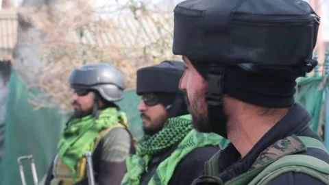 Security tightened in Srinagar ahead of India's Republic Day, INDIA, IN - 12 Jan 動画素材 326313870