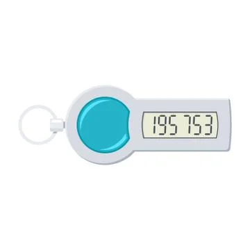 Security Token Illustration Illustrazione stock