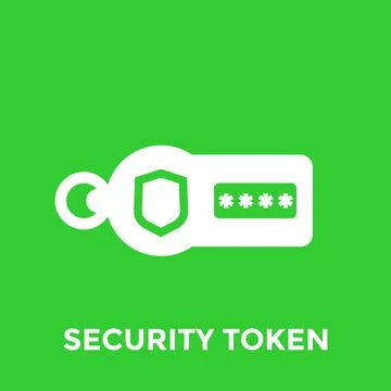 Security token vector icon Stock Illustration
