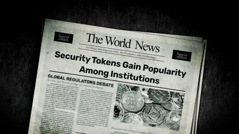 Security Tokens Gain Popularity Among Institutions Stock Footage 324319967