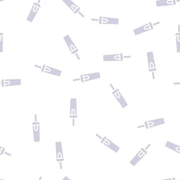 Security tool of museum glyph vector seamless pattern 스톡 일러스트
