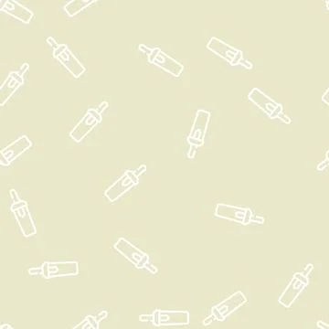 Security tool of museum line vector seamless pattern Stock Illustration