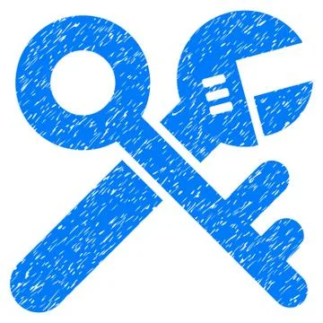 Security Tools Grainy Texture Icon Illustrazione stock