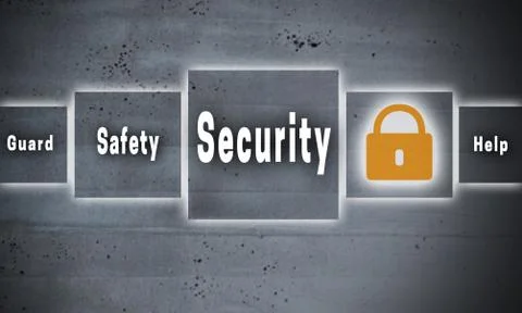 Security touchscreen concept background Stock Photos