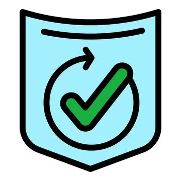 Security value icon vector flat Illustrazione stock
