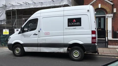 Security Van alarm Video stock 136187120