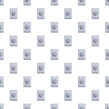 Security vaults safe deposit boxes seamless pattern Stock Illustration