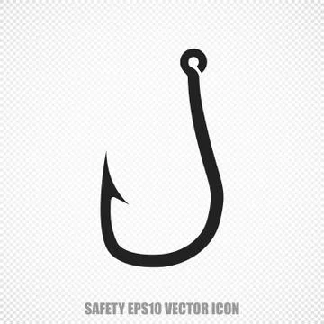 Security vector Fishing Hook icon. Modern flat design イラスト素材