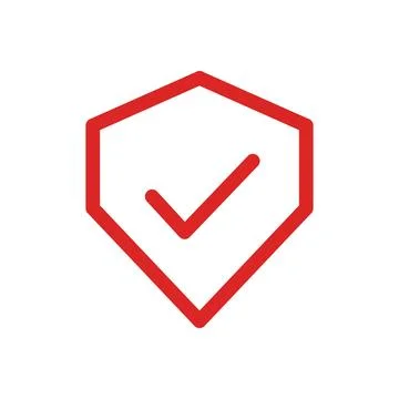 Security Verified Color Line Icon Editable Stroke Vector Symbol Stock Illustration