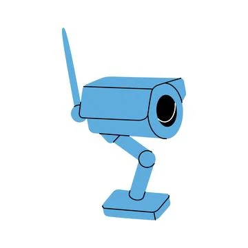 Security video camera. Video surveillance. Vector illustration Stock Illustration