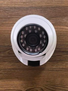 Security video surveillance system on the wall..Camera video recording close- Stock Photos