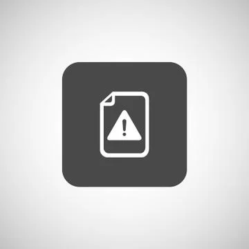 Security warning in browser icon alert bug business Illustrazione stock