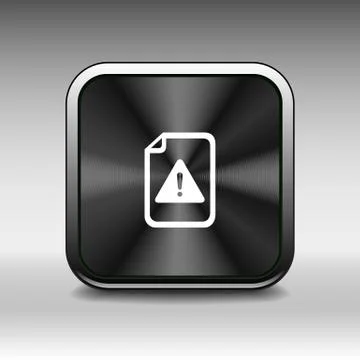 Security warning in browser icon alert bug business Stock Illustration