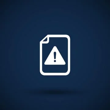 Security warning in browser icon alert bug business 스톡 일러스트