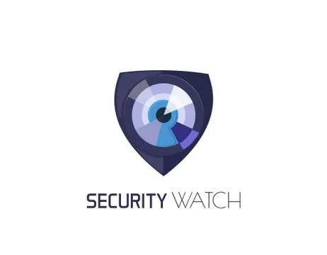 Security watch logo Stock Illustration