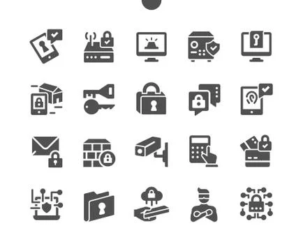 Security Well-crafted Pixel Perfect Vector Stock Illustration