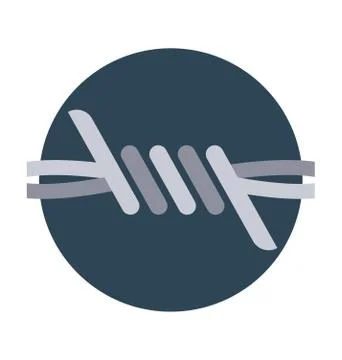 Security Wire Vector Icon Stock Illustration