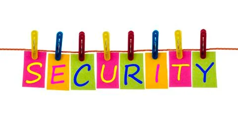 Security word on laundry hook Photos