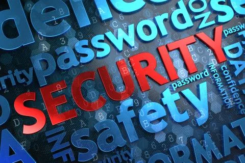 Security.  Wordcloud Concept. 스톡 일러스트