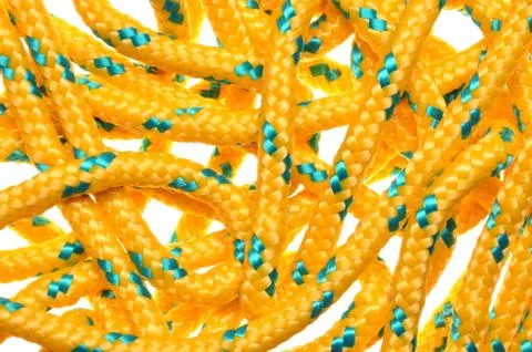 Security yellow rope Stock Photos