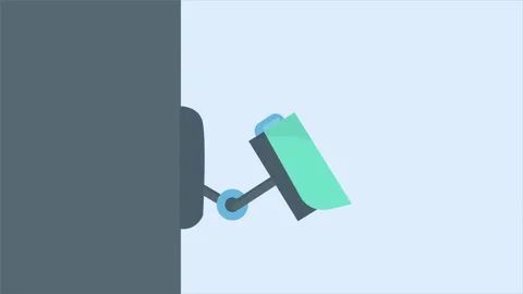 Secutiry Camera Looking Around For Safety Stock Footage 232227052